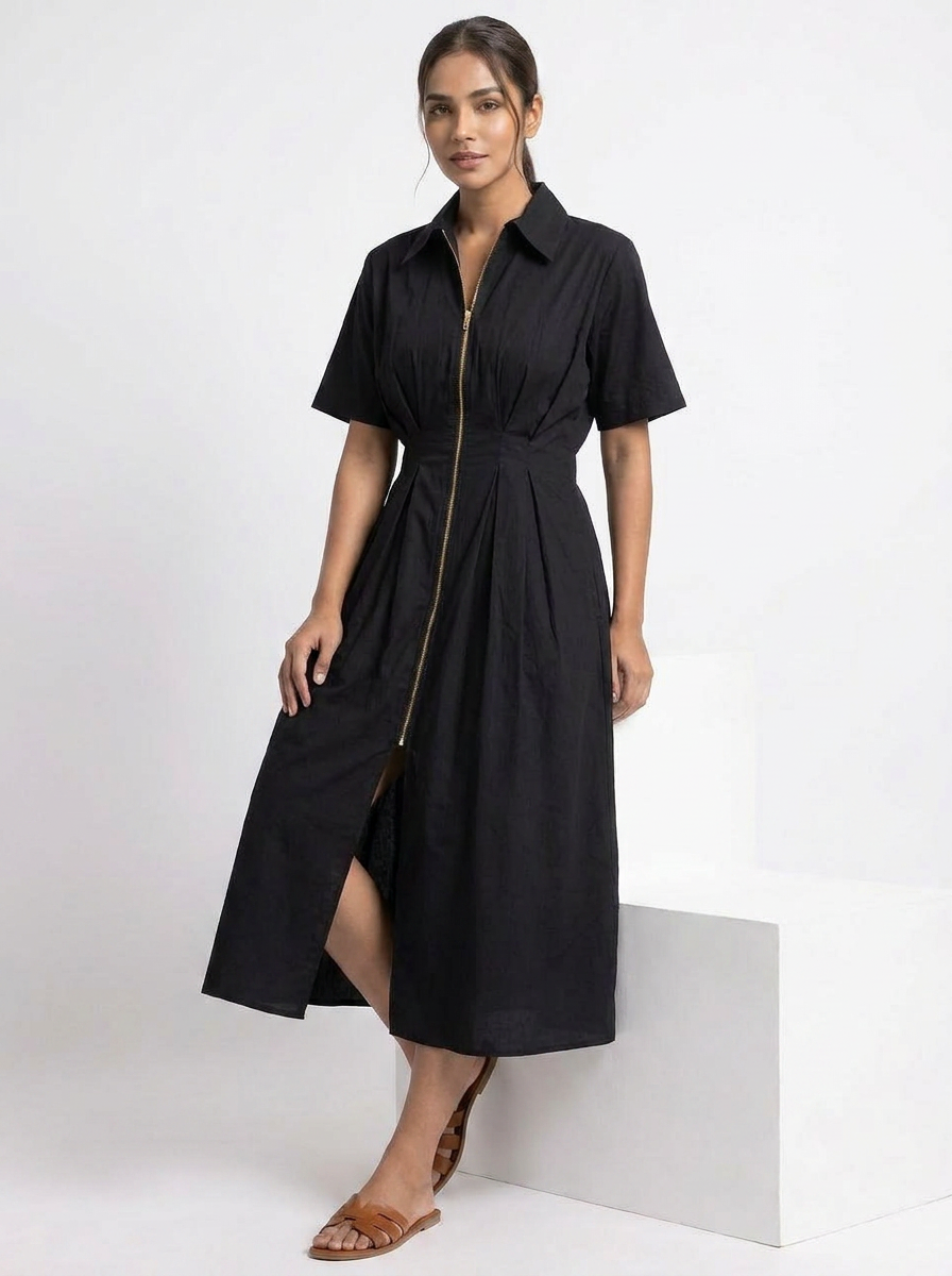 Black Eclipse Line shirt Zip