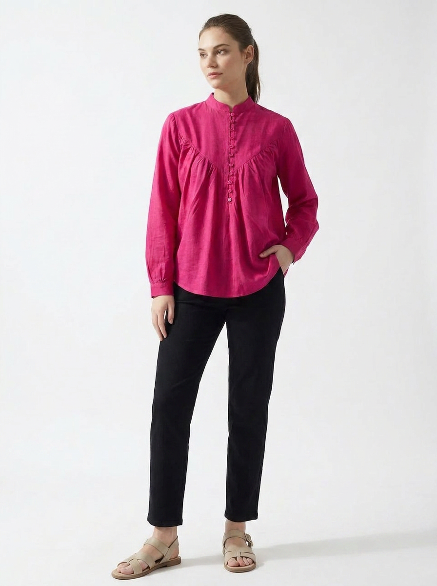 Rosewood Gathered Tunic