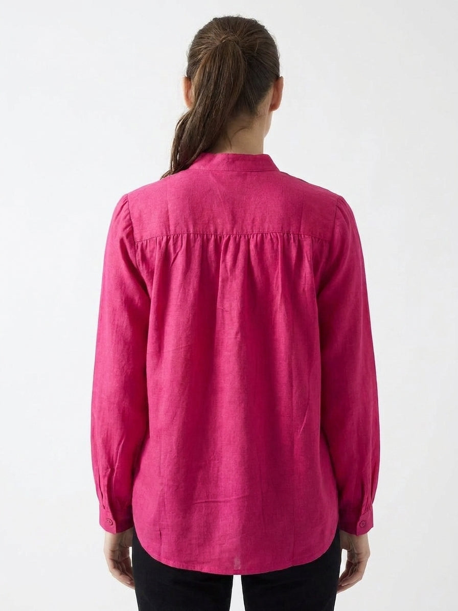 Women’s Rosewood Gathered Tunic - The Woven Saga