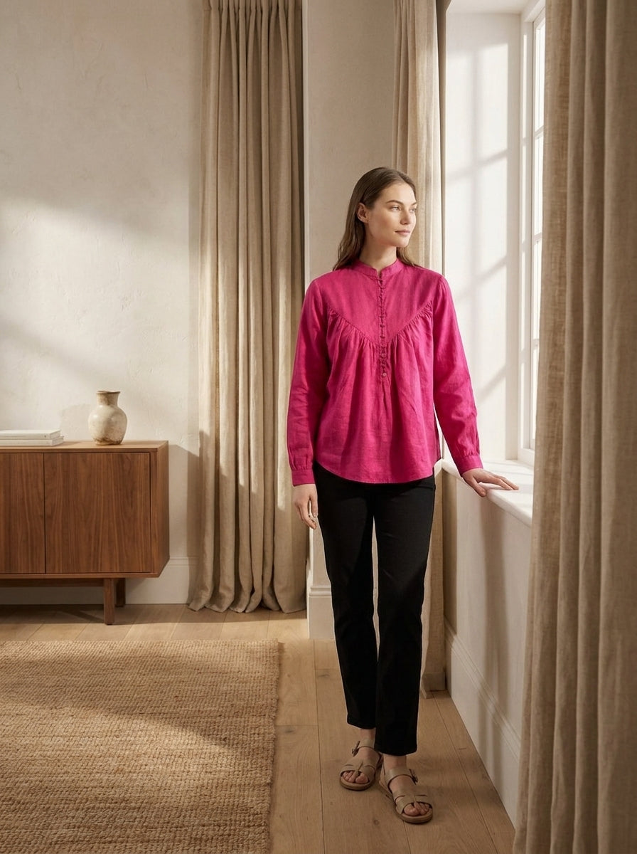 Rosewood Gathered Tunic