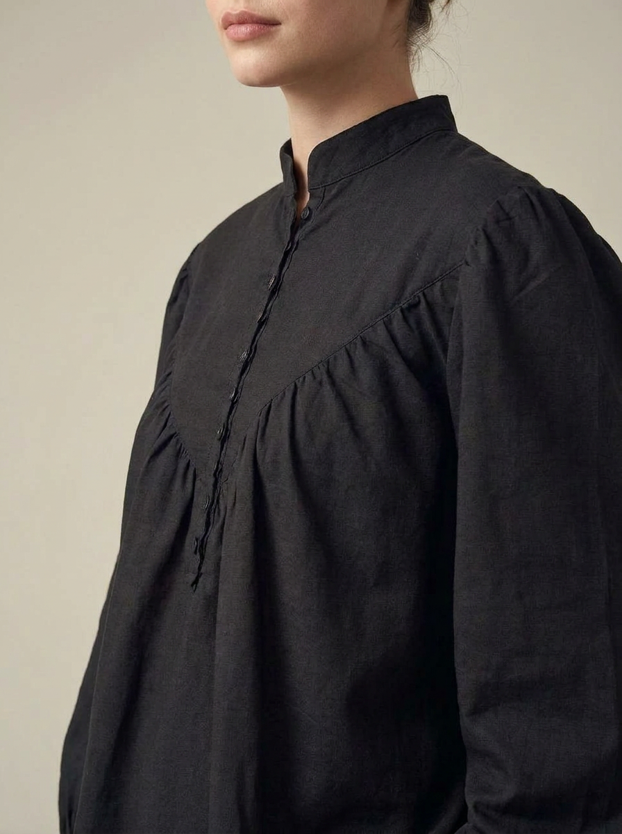 Midnight Muse Gathered Shirt