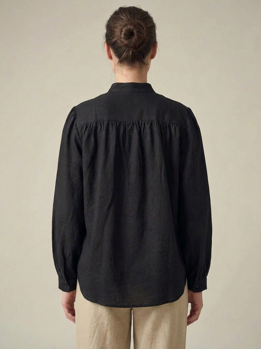 Midnight Muse Gathered Shirt