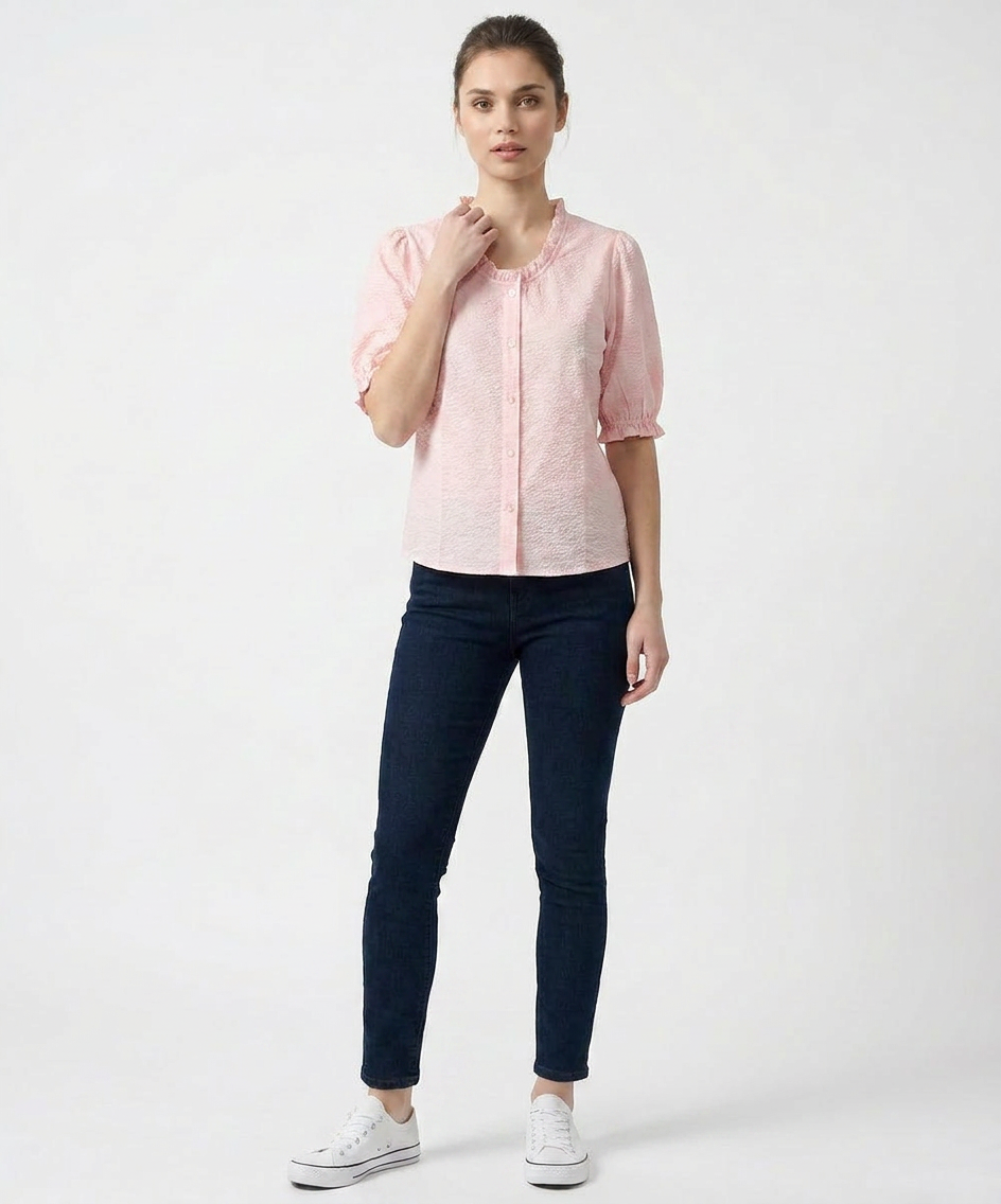 Pearl Blush Everyday Women's Shirt - The Woven Saga